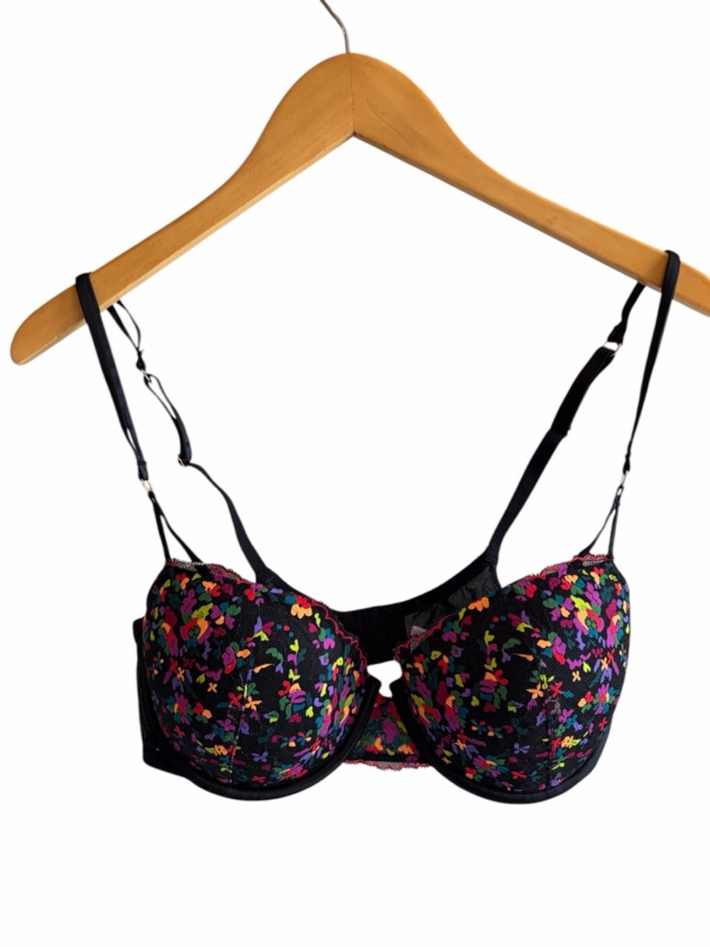 Savage X Fenty Steamy Floral Padded Lace Balconette Bra 36D - Picture 3 of 7